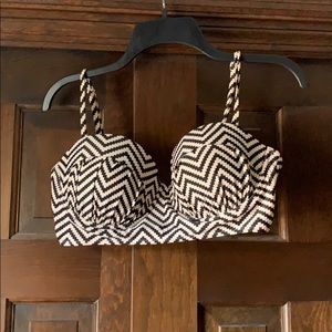 Chevron Swimsuit Top